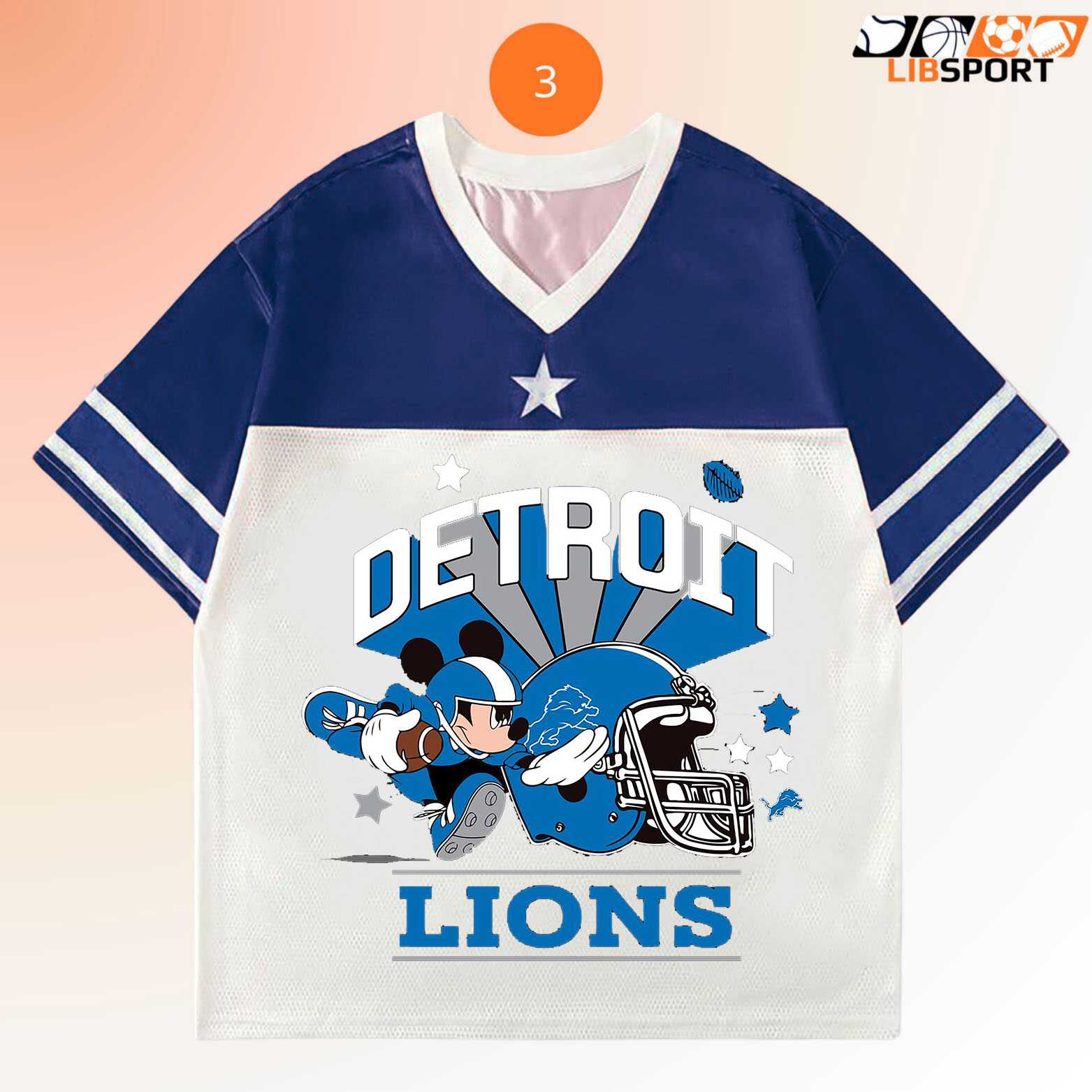 Detroit Lions Game Day Jersey, Classic Team Football Shirt, Unisex Nfl Merch Tee